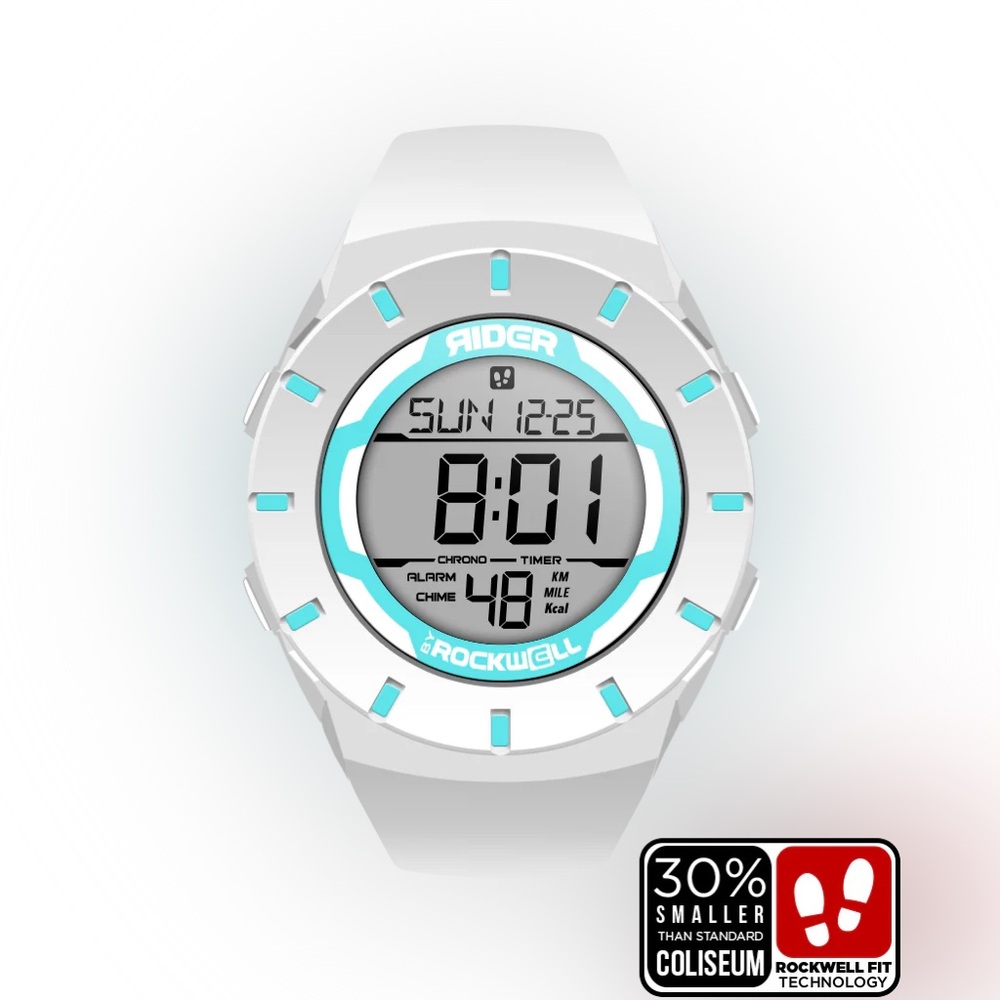 Rockwell Coliseum Fit™ Forum (White/Teal) Watch